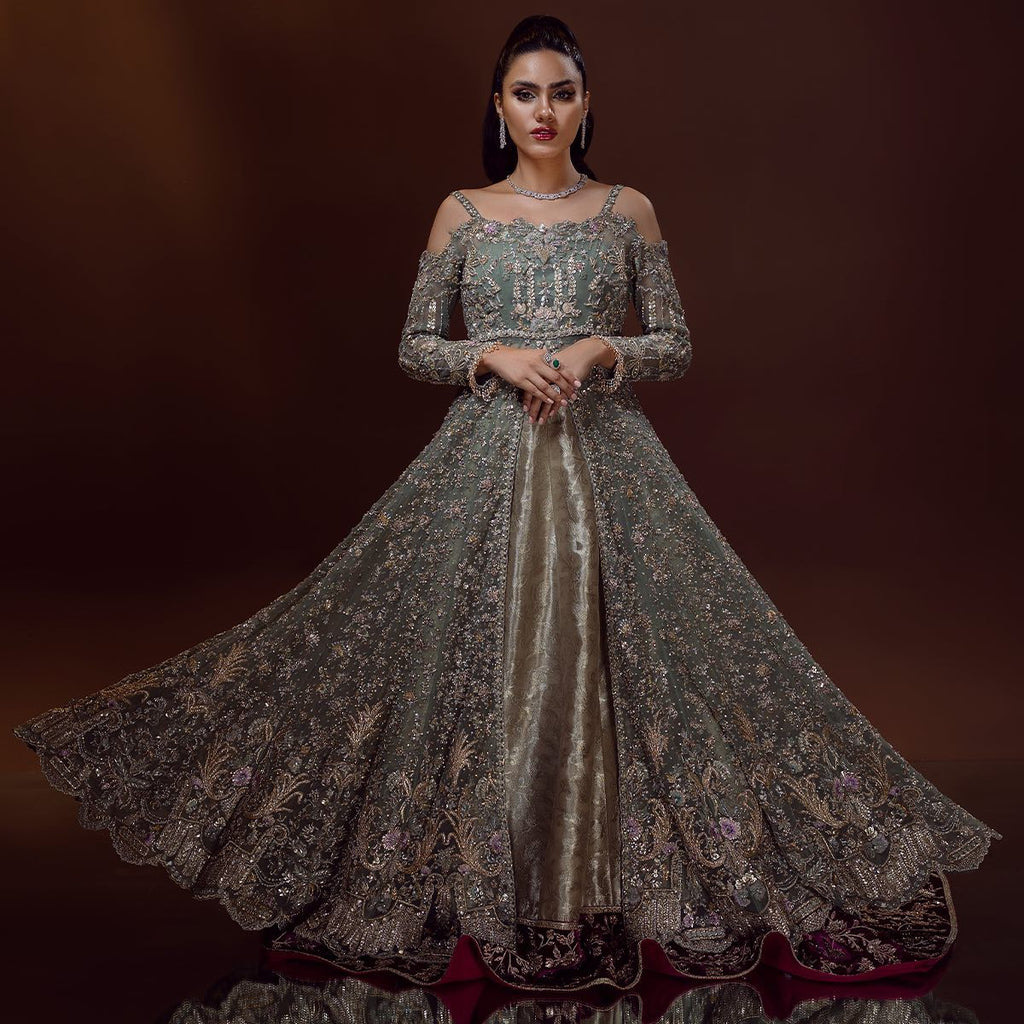 Off shoulder discount pakistani dresses