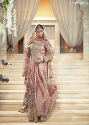 Embellished Pink Lehenga Gown for Wedding