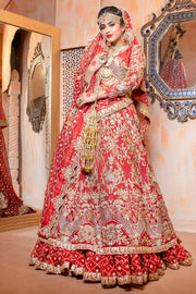 Embroidered Bridal Lehenga Blouse Design 