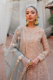 Embroidered Kameez with Wedding Sharara Dupatta