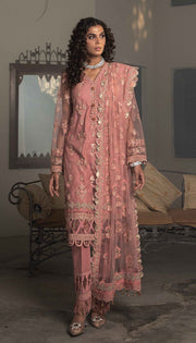 Embroidered Pakistani Suit in Soft Pink Shade