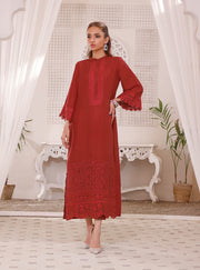 Embroidered Salwar Kameez Pakistani Red Dress for Eid Online