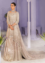 Latest Pakistani Embroidered bridal dress online in pink color # B3470