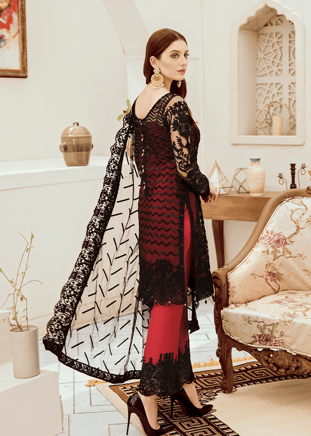 Fancy net dresses fully embellished with embroidery – Nameera by Farooq