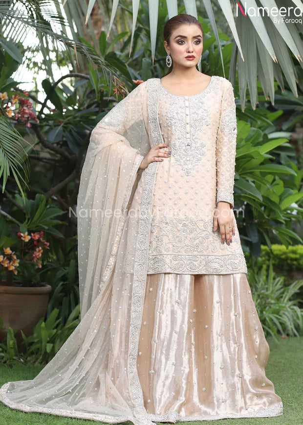 Bridal Gharara for Nikah Bellerose New York USA Designer Bridal Gharara  Dresses Pakistan