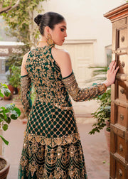 Green Kameez and Sharara for Pakistani Mehndi Dresses 2023