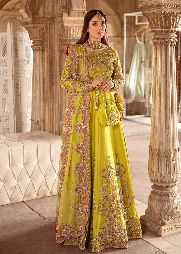 Green mehendi clearance dress