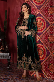 Green Velvet Salwar Kameez Pakistani Wedding Dresses 2023