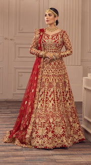 Heavy Dulhan Lehenga Chunni Gown Bridal Dress