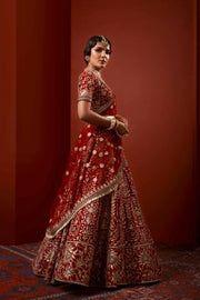 Heavy Red Lehenga Bridal