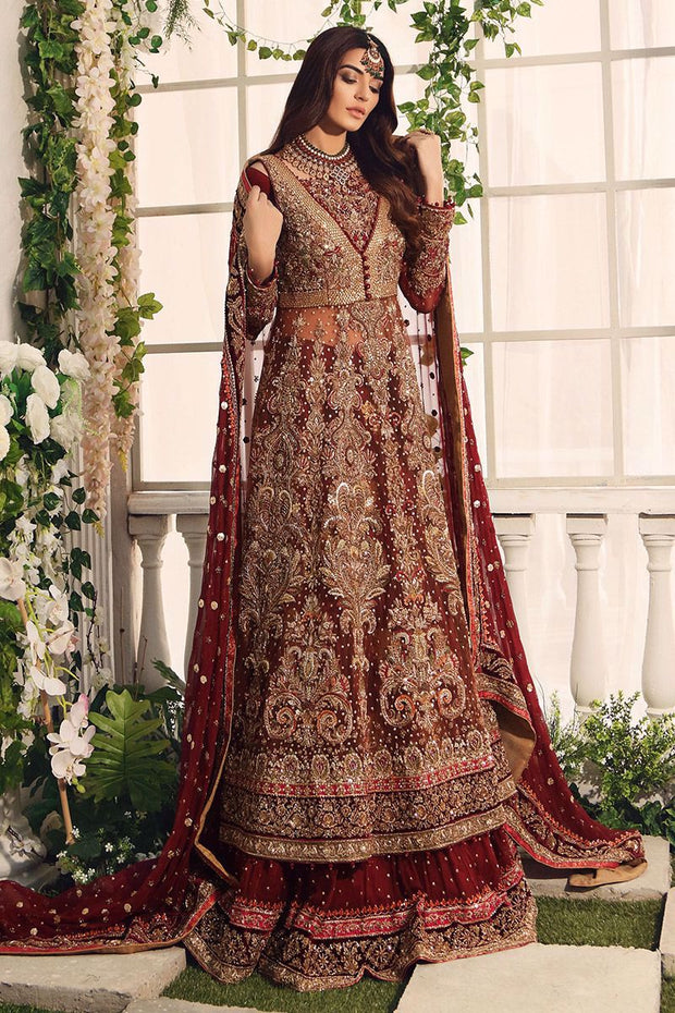 Buy Gori Suits Women Designer Georgette Sequence Embroidered Work Stitched Lehenga  Choli Set Georgette Lehenga Choli | Sequence Embroidered Lehenga Design  (Size L) (Brown) at Amazon.in