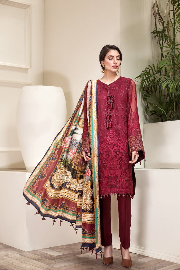 Buy Jazmin Eid Wear with Embroidery Online – Nameera by Farooq
