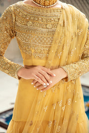 Latest Bridal Yellow Lehenga Choli Dress Pakistani