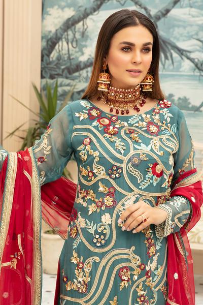 Buy Latest Designer Chiffon Wear for Eid Online – Nameera by Farooq