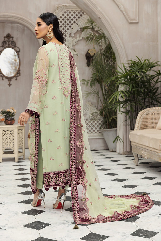 Latest Gown Dress Pakistani in Pistachio Shade Online 2022 – Nameera by ...