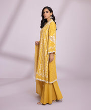 Latest Kameez Trouser Dupatta Pakistani Yellow Dress for Eid