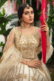 Latest Off White Lehenga Choli Bridal Dress Pakistani