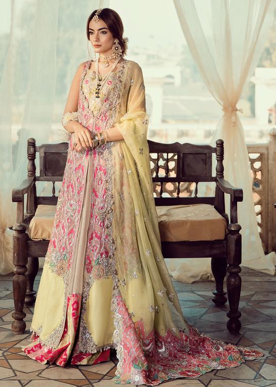 Latest Pakistani Bridal Wear with Embroidery – Nameera by Farooq