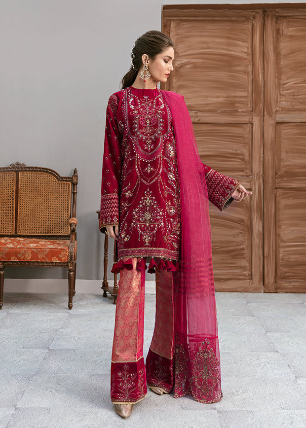 Latest Pakistani Dress for Party with Embroidery Online – Nameera by Farooq