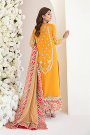 Latest Pakistani Party Dress in Embroidered Kameez Trouser and Dupatta Style in Premium Fabric