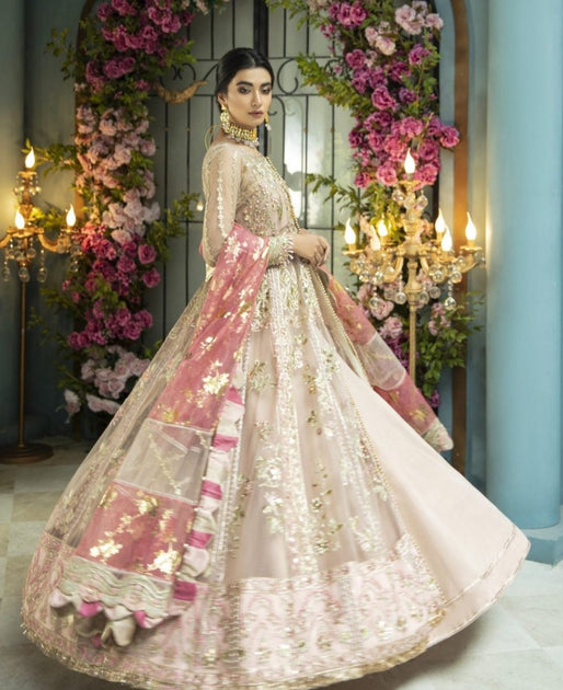 Buy Pakistani Pishwas Dress in Frock Style for Wedding 2022 – Nameera ...
