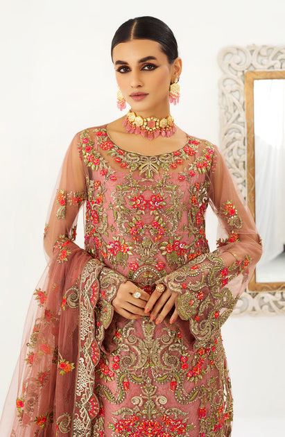 Pink Kameez Trouser Dupatta Pakistani Wedding Dress – Nameera by Farooq