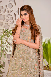 Latest Royal Peplum Lehenga Pakistani Bridal Dress