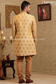 Latest Sherwani Pakistani for Wedding Online Backside View