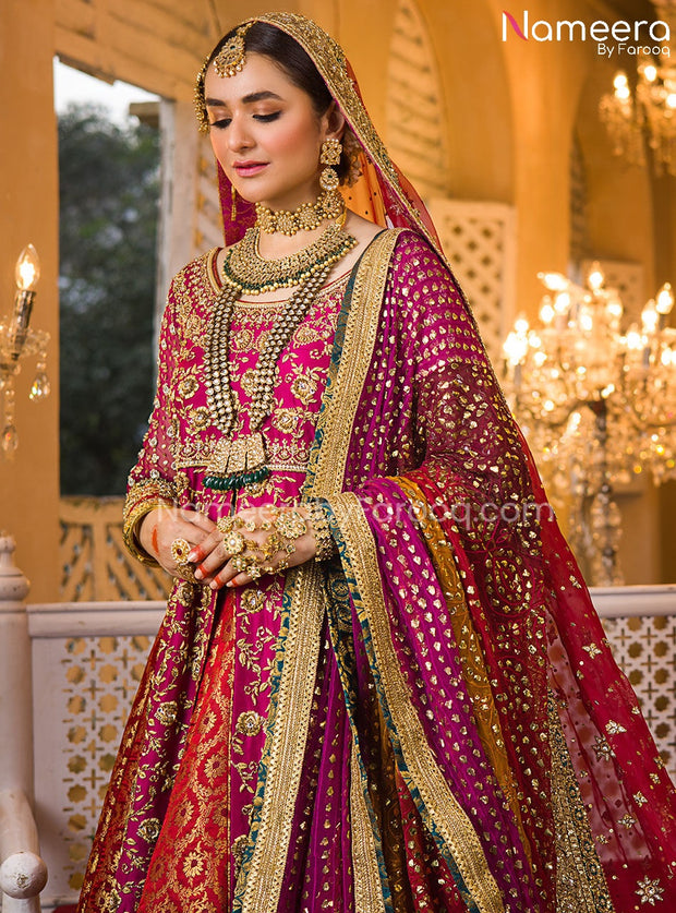 Latest Traditional Sharara with Kameez Dress for Bride