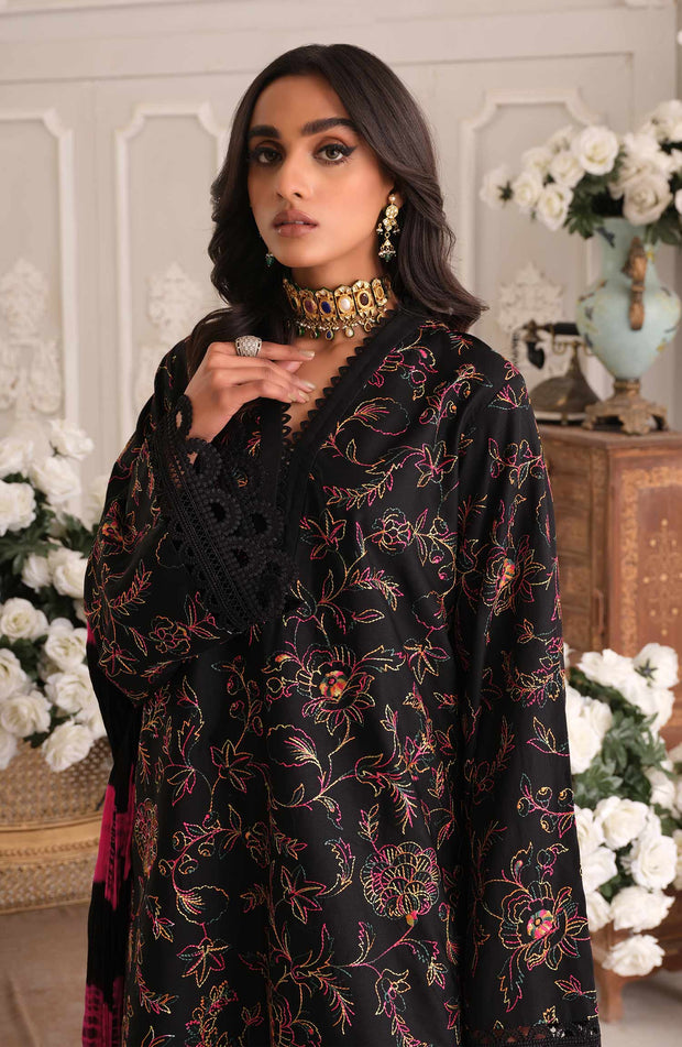 Lawn Black Kameez Trouser Pakistani Eid Dress