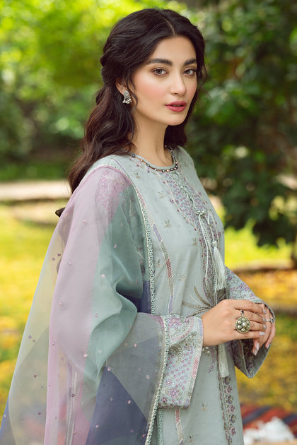 Lawn Kameez and Cambric Trouser Pakistani Eid Dress – Nameera by Farooq