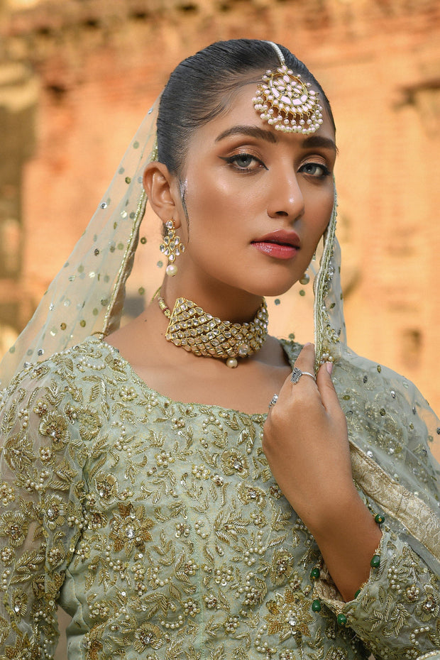 Lengha Choli Dupatta Traditional Bridal Dress Pakistani