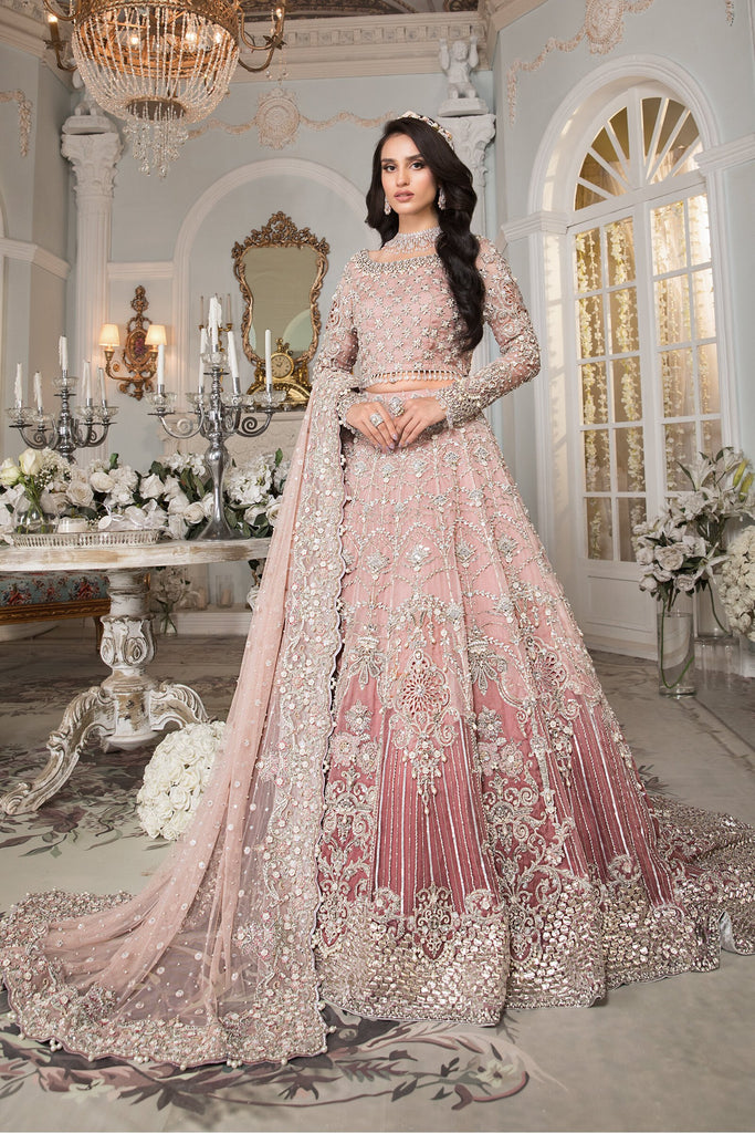 Buy Light Pink Heavy Embroidery Silk Lehenga Choli Online