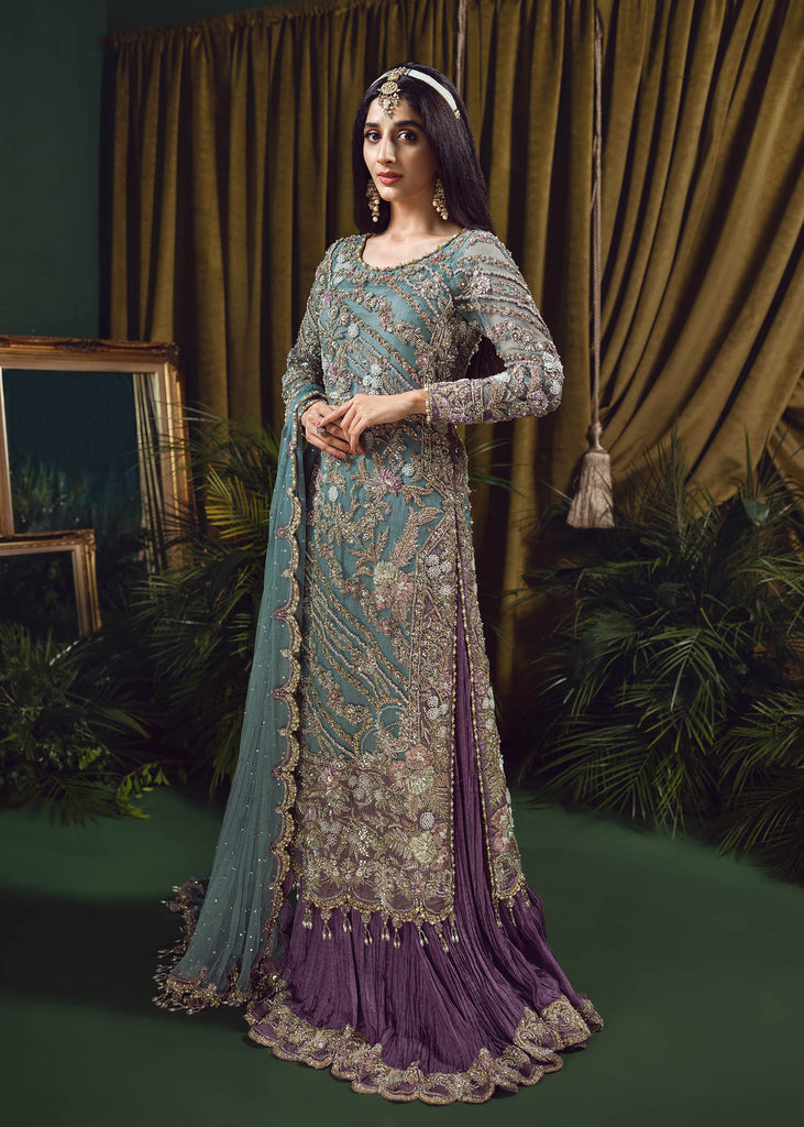 Long Shirt Lehenga Shirt for Pakistani Wedding Dresses – Nameera by Farooq