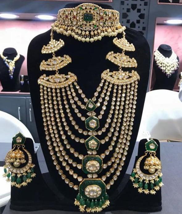 Long Mala Necklace Set in Elegant Style Latest Design – Nameera by Farooq