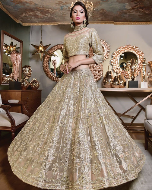 Buy Luxury Pakistani Bridal Dress in Lehenga Choli Style – Nameera by ...