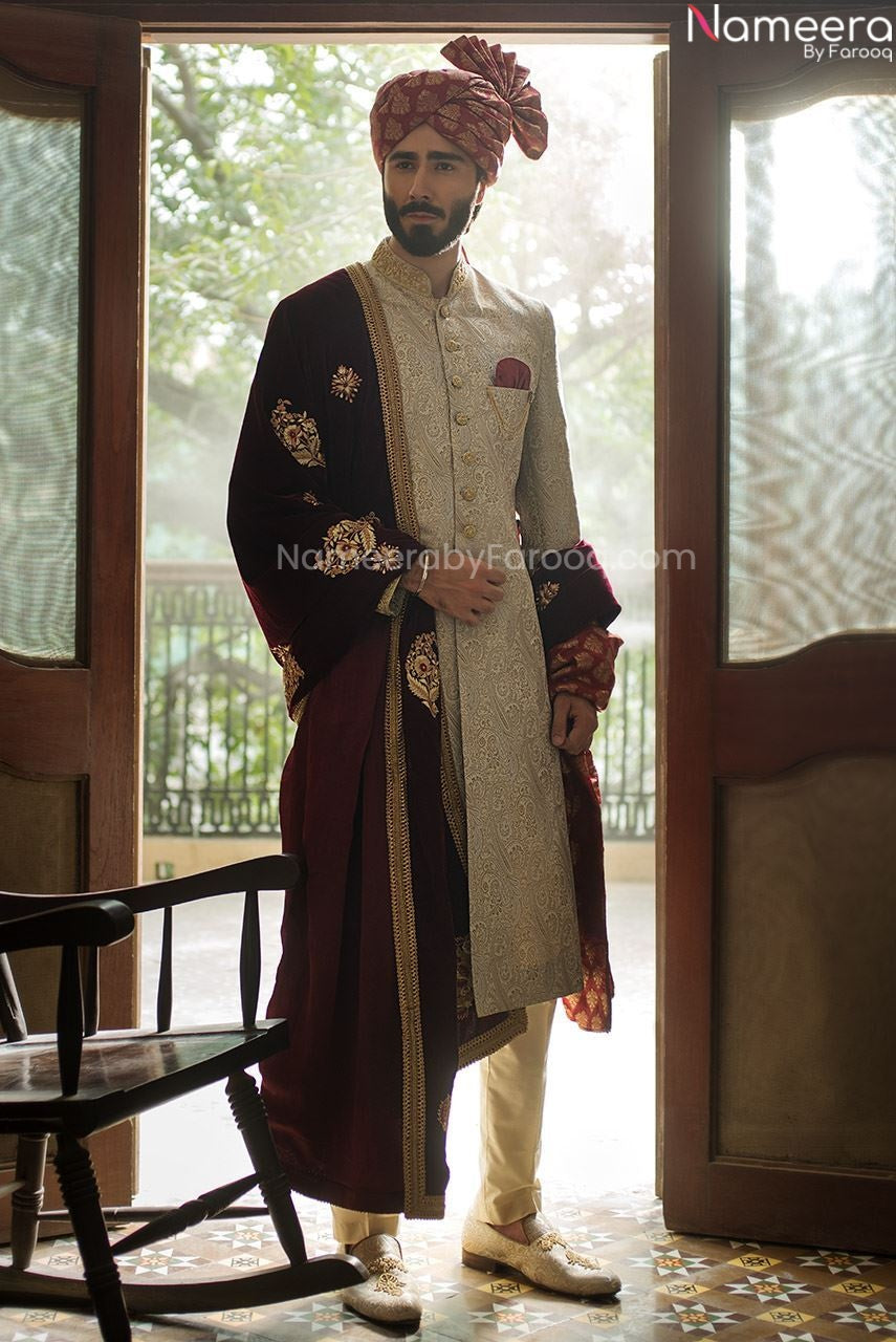 Groom kurta shalwar best sale