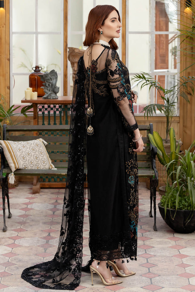 Black Pakistani Embroidered Pant Suit  Indian wedding wear, Designer party  dresses, Black party dresses