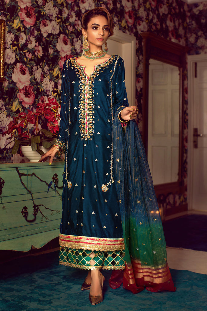 Buy Lavish Navy Blue Designer Slit Anarkali Gown Dupatta Suit Pakistani  Indian Wedding Party Wear Embroidery Stone Worked Anarkali Dupatta Dress  Online in India - Etsy