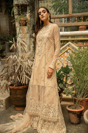 Net Embroidered Gharara Party Dress