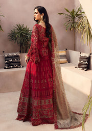 New Pakistani Red Embroidered Lehenga with Kurti Wedding Party Dress