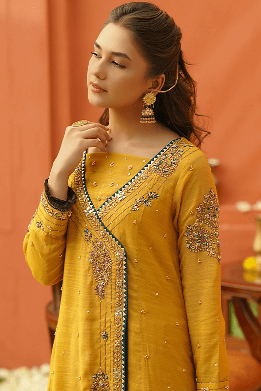 Angrakha style short frocks best sale