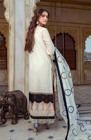 Pakistani Black and White Salwar Kameez and Dupatta Online