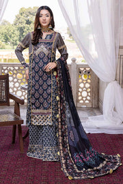 Pakistani Blue Silk Salwar Kameez