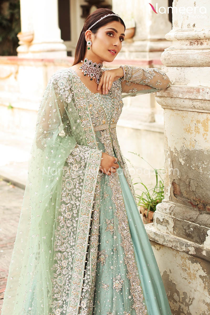 Elegant Front Open Gown Pakistani Bridal Dress Online 2021 – Nameera by ...