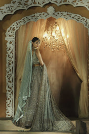 Pakistani Bridal Dress in Kameez Lehenga