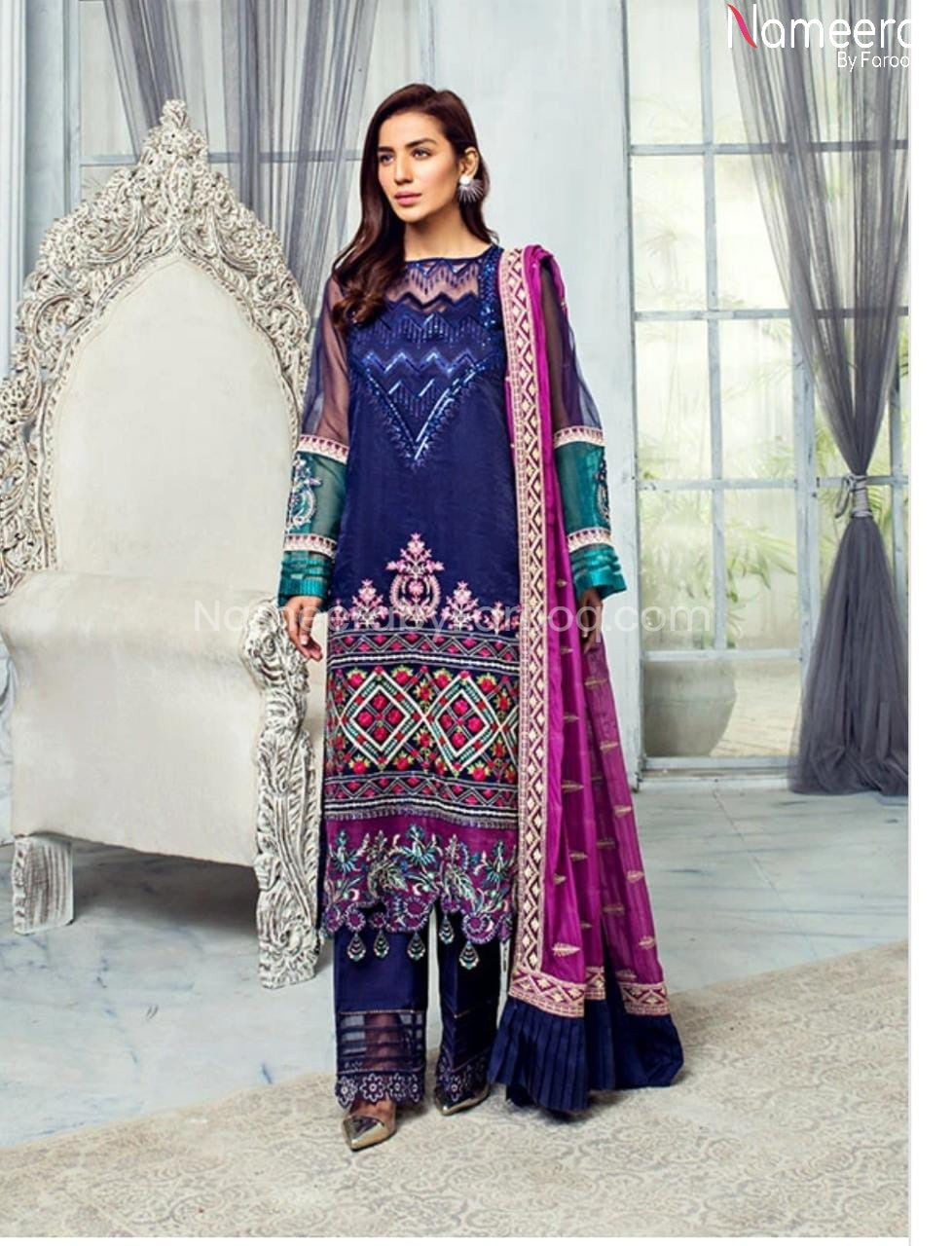 Buy Pakistani Chiffon Wedding Dress for Ladies 2021 Online – Nameera by ...