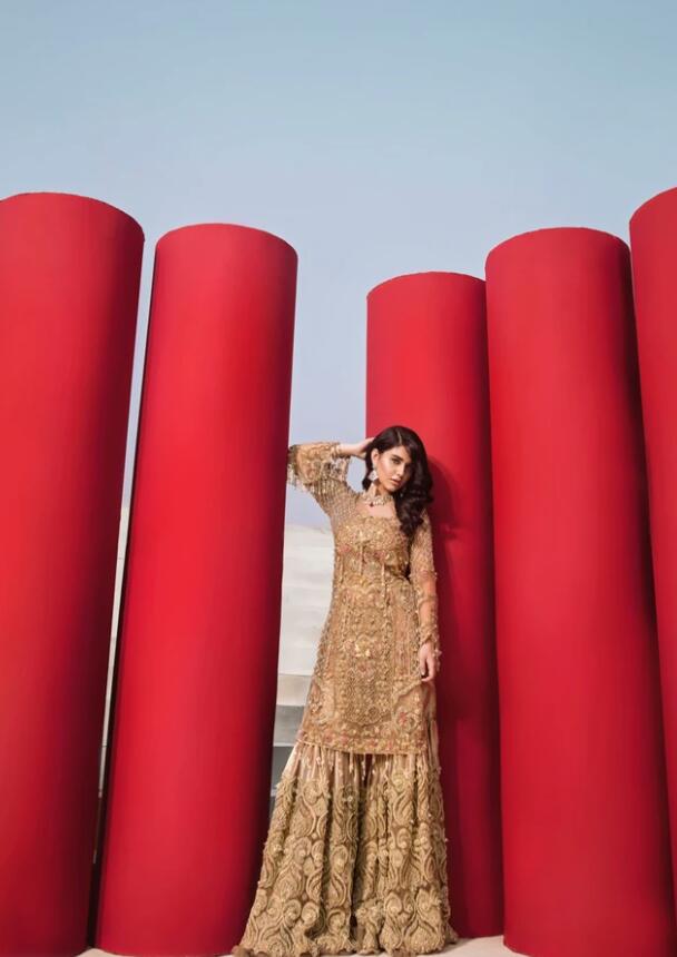 Pakistani Designer Bridal Gharara for Wedding