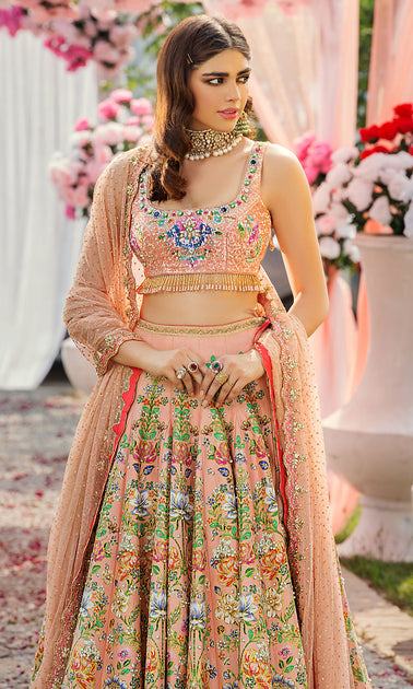 Buy Pakistani Designer Lehnga Choli for Wedding Online – Nameera by Farooq