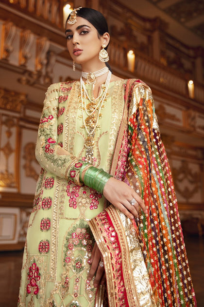 Pakistani Designer Wedding Party Suit Online – Nameera by Farooq